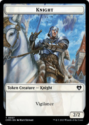{Knight Token} // {Spirit Token} (Black/White)\nCommander Masters\nSingle\nMagic The Gathering