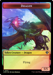 {Dragon Token} (5/5) // {Thopter Token}\nCommander Masters\nSingle\nMagic The Gathering