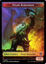 {Dwarf Berserker Token} // {Zombie Token} (Black)\nCommander Masters\nSingle\nMagic The Gathering