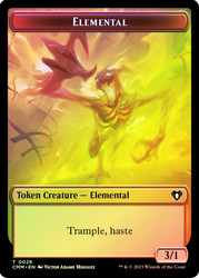 {Elemental Token} (#026) // {Ogre Token}\nCommander Masters\nSingle\nMagic The Gathering