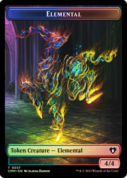 {Elemental Token} (#037) // {Treasure Token}\nCommander Masters\nSingle\nMagic The Gathering