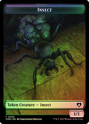 {Insect Token} // {Saproling Token}\nCommander Masters\nSingle\nMagic The Gathering