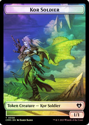 {Kor Soldier Token} // {Treasure Token}\nCommander Masters\nSingle\nMagic The Gathering