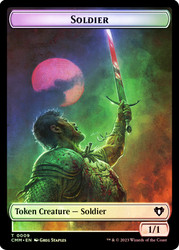 {Soldier Token} // {Zombie Token} (Blue)\nCommander Masters\nSingle\nMagic The Gathering