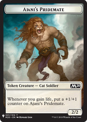 {Ajani's Pridemate Token} // {Griffin Token}\nPlaneswalker Symbol Reprints\nSingle\nMagic The Gathering