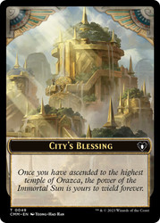 {City's Blessing} // {Myr Token}\nCommander Masters\nSingle\nMagic The Gathering