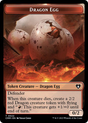{Dragon Egg Token} // {Treasure Token}\nCommander Masters\nSingle\nMagic The Gathering
