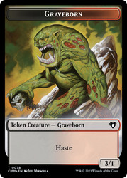 {Graveborn Token} // {Zombie Token} (Black}\nCommander Masters\nSingle\nMagic The Gathering