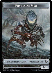 {Phyrexian Myr Token} // {Servo Token}\nCommander Masters\nSingle\nMagic The Gathering
