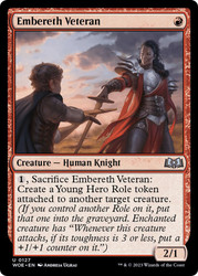 Embereth Veteran\nWilds of Eldraine\nSingle\nMagic The Gathering