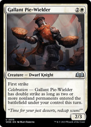 Gallant Pie-Wielder\nWilds of Eldraine\nSingle\nMagic The Gathering