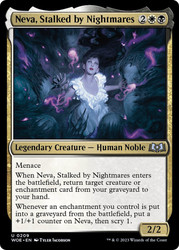 Neva, Stalked by Nightmares\nWilds of Eldraine\nSingle\nMagic The Gathering