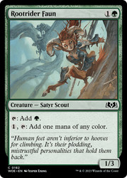 Rootrider Faun\nWilds of Eldraine\nSingle\nMagic The Gathering