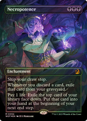 Necropotence (Borderless) (Confetti Foil)\nEnchanting Tales - Alternate Foil\nSingle\nMagic The Gathering