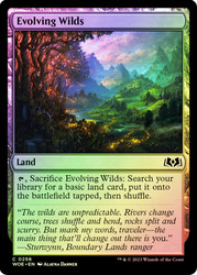 Evolving Wilds\nWilds of Eldraine\nSingle\nMagic The Gathering