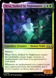Neva, Stalked by Nightmares\nWilds of Eldraine\nSingle\nMagic The Gathering