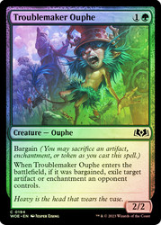 Troublemaker Ouphe\nWilds of Eldraine\nSingle\nMagic The Gathering