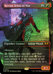 Rowan, Scion of War (Borderless)\nWilds of Eldraine - Variants\nSingle\nMagic The Gathering