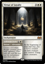 Virtue of Loyalty // Ardenvale Fealty\nWilds of Eldraine\nSingle\nMagic The Gathering