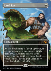 Land Tax (#066) (Borderless)\nEnchanting Tales\nSingle\nMagic The Gathering