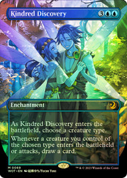 Kindred Discovery (#069) (Borderless)\nEnchanting Tales\nSingle\nMagic The Gathering