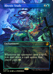 Rhystic Study (#071) (Borderless)\nEnchanting Tales\nSingle\nMagic The Gathering