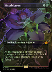 Bitterblossom (#072) (Borderless)\nEnchanting Tales\nSingle\nMagic The Gathering