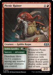 Picnic Ruiner // Stolen Goodies\nWilds of Eldraine\nSingle\nMagic The Gathering