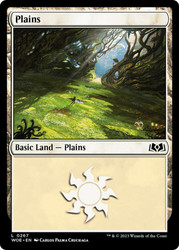 Plains (#267)\nWilds of Eldraine\nSingle\nMagic The Gathering