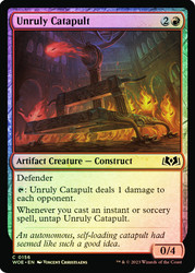 Unruly Catapult\nWilds of Eldraine\nSingle\nMagic The Gathering