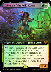 Ellivere of the Wild Court (Extended Art)\nWilds of Eldraine Commander - Variants\nSingle\nMagic The Gathering