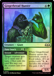 Gingerbread Hunter // Puny Snack\nWilds of Eldraine\nSingle\nMagic The Gathering