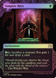 Vampiric Rites (#037)\nEnchanting Tales\nSingle\nMagic The Gathering