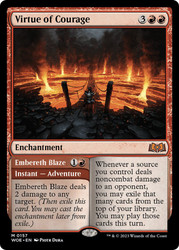 Virtue of Courage // Embereth Blaze\nWilds of Eldraine\nSingle\nMagic The Gathering