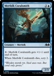 Merfolk Coralsmith\nWilds of Eldraine\nSingle\nMagic The Gathering
