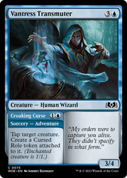 Vantress Transmuter // Croaking Curse\nWilds of Eldraine\nSingle\nMagic The Gathering