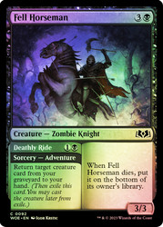 Fell Horseman // Deathly Ride\nWilds of Eldraine\nSingle\nMagic The Gathering