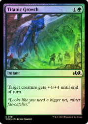 Titanic Growth\nWilds of Eldraine\nSingle\nMagic The Gathering
