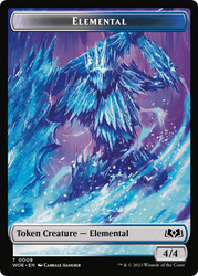{Elemental Token}\nWilds of Eldraine\nSingle\nMagic The Gathering