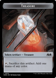 {Treasure Token}\nWilds of Eldraine\nSingle\nMagic The Gathering