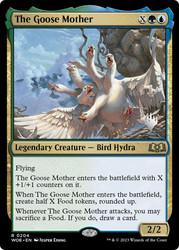 The Goose Mother (Promo Pack) (Wilds of Eldraine)\nPromo: Planeswalker Stamped\nSingle\nMagic The Gathering