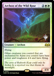 Archon of the Wild Rose (Promo Pack) (Wilds of Eldraine)\nPromo: Planeswalker Stamped\nSingle\nMagic The Gathering