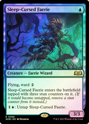 Sleep-Cursed Faerie (Promo Pack) (Wilds of Eldraine)\nPromo: Planeswalker Stamped\nSingle\nMagic The Gathering