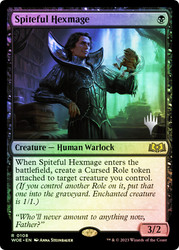 Spiteful Hexmage (Promo Pack) (Wilds of Eldraine)\nPromo: Planeswalker Stamped\nSingle\nMagic The Gathering
