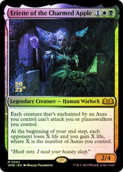 Eriette of the Charmed Apple (Prerelease) (Wilds of Eldraine)\nPromo: Date Stamped\nSingle\nMagic The Gathering
