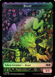 {Beast Token} // {Food Token} (#011)\nWilds of Eldraine\nSingle\nMagic The Gathering