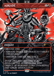 Abrade (Secret Lair) (Borderless)\nPromo: General\nSingle\nMagic The Gathering