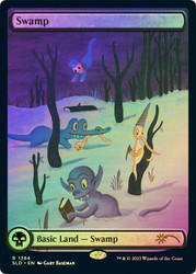 Swamp (Secret Lair) (#1384) (Full Art)\nPromo: General\nSingle\nMagic The Gathering