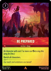 Be Prepared