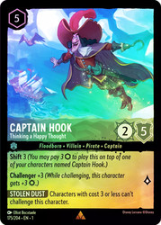Captain Hook Thinking A Happy Thought